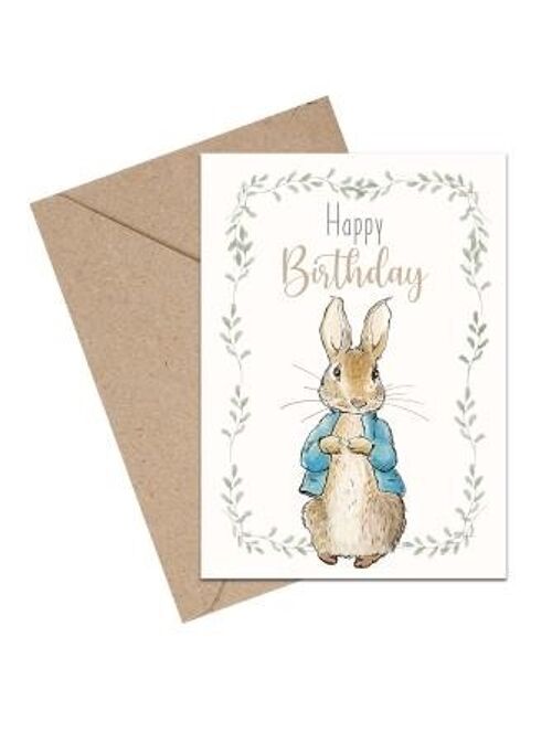 Peter Rabbit Happy Birthday A6 card