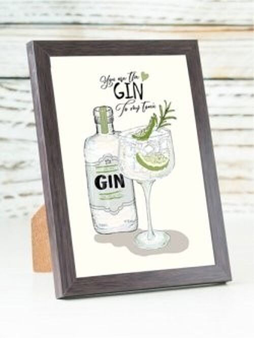 You are my Gin to my tonic A6 card