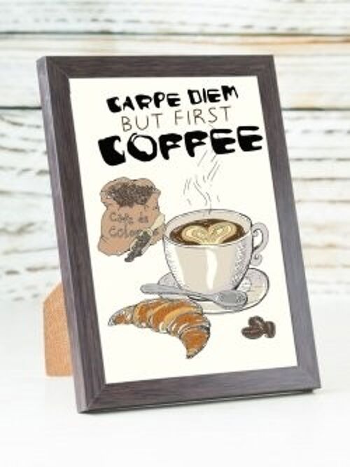 Coffee - Carpe Diem A6 card