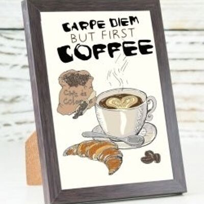 Café - Carte Carpe Diem A6