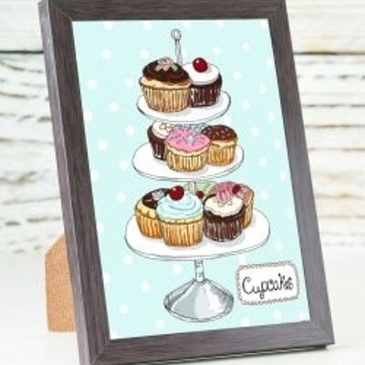 Cupcakes A6-Karte