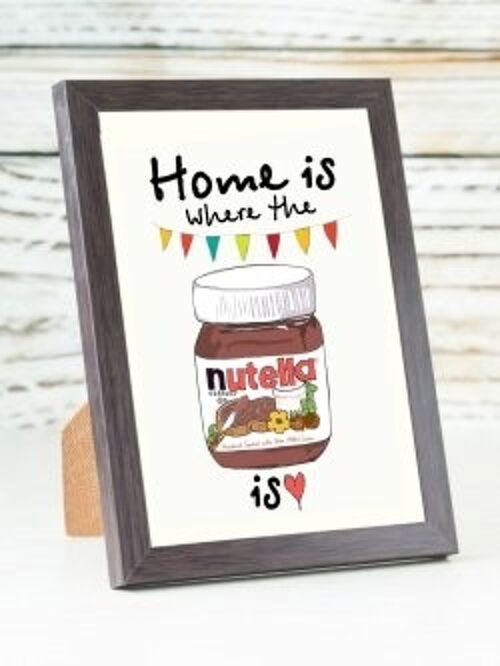 Home Is Where the Nutella Is A6 card
