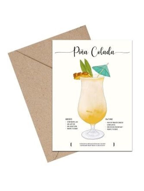 Pina Colada A6 card