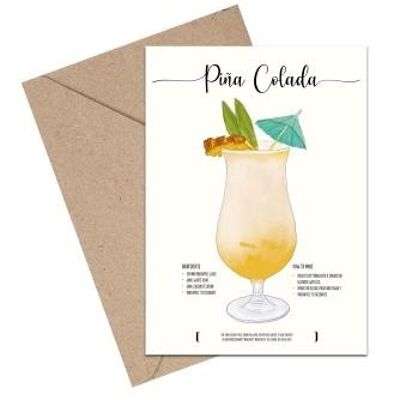 Pina Colada A6 card