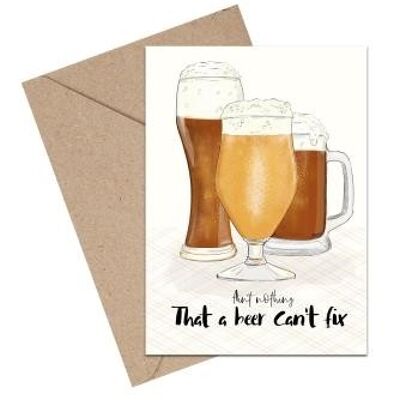 La cerveza no puede arreglar la tarjeta A6