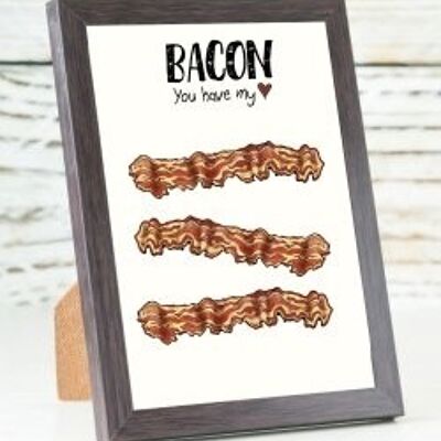 Bacon A6 card