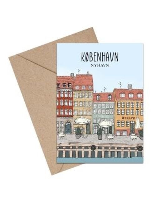 Copenhagen - Nyhavn A6 card