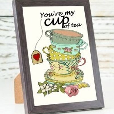 Du bist meine Tasse Tee A6-Karte