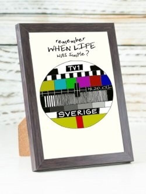 Remember When Life Was Simple (Swedish) A6 card