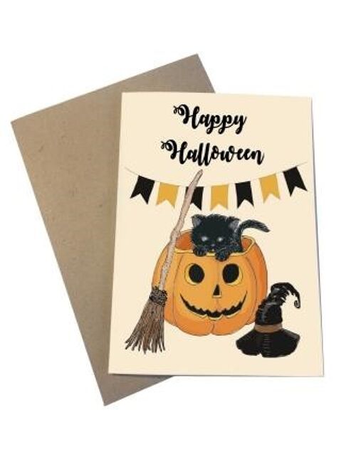 Happy Halloween A6 card