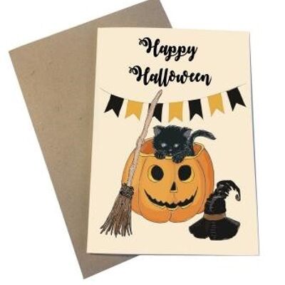 Feliz Halloween tarjeta A6