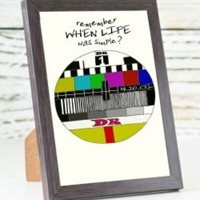 Remember When Life Was Simple A6 card