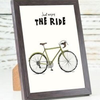 Retro bike A6 card