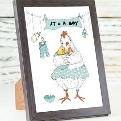 It's a Boy A6 card