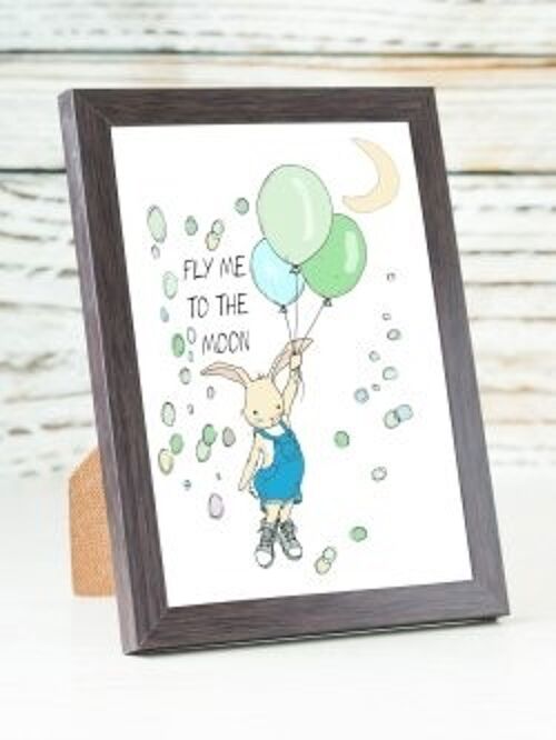 Fly me to the moon - Boy A6 card