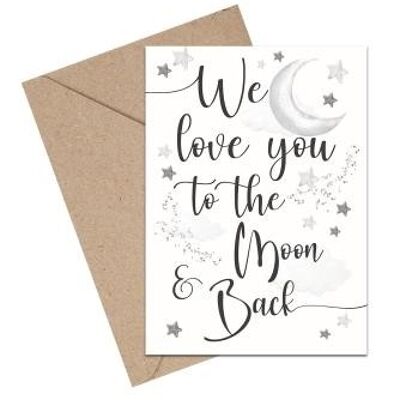 Baby To the moon A6 card