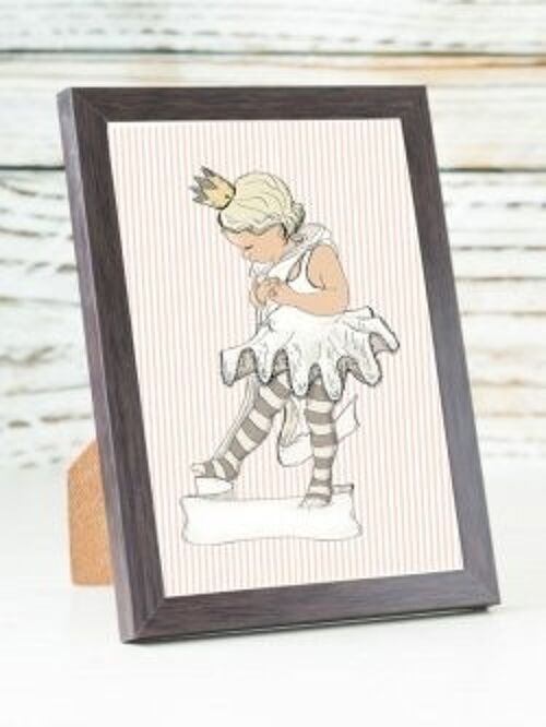Little ballet girl A6 card