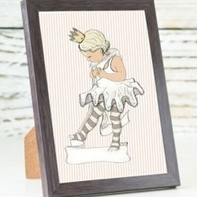 Piccola ballerina in cartoncino A6