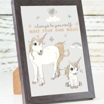 Unicorn Always be yourself A6 card