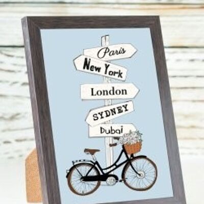Paris, NewYork, London (New Version) A6 card