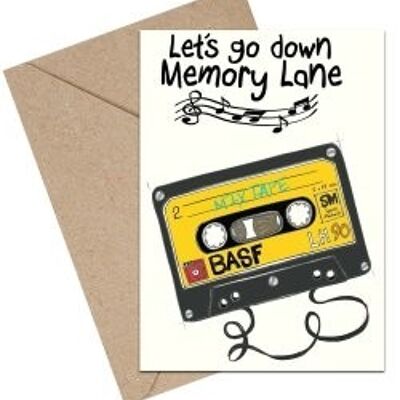 Let's Go Down Memory Lane A6 card