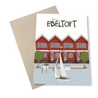 Tarjeta Ebeltoft Skudehavn A6