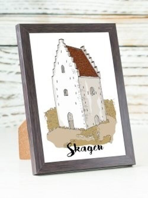 Skagen / The buried Church A6 card