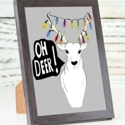 Oh Deer A6-Karte