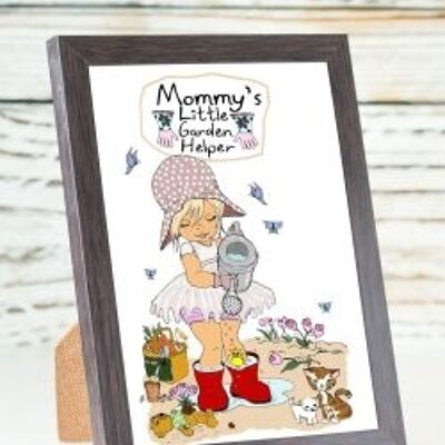 Mummys little garden helper A6 card