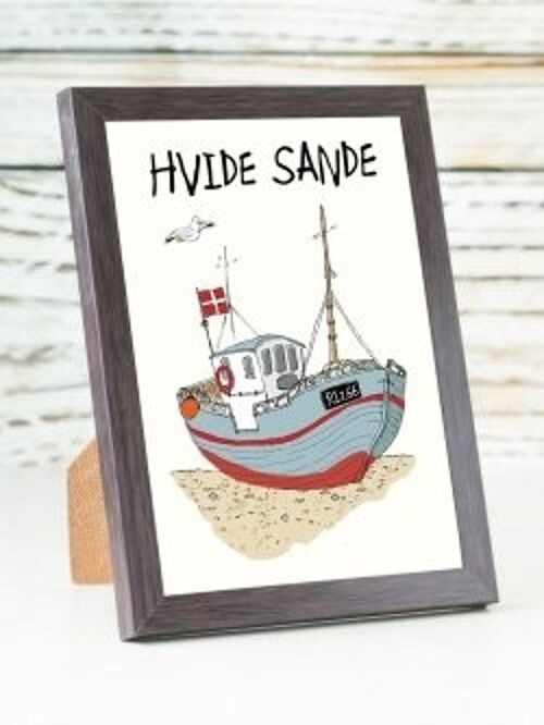 Fishing cutter Hvide Sande DK A6 card