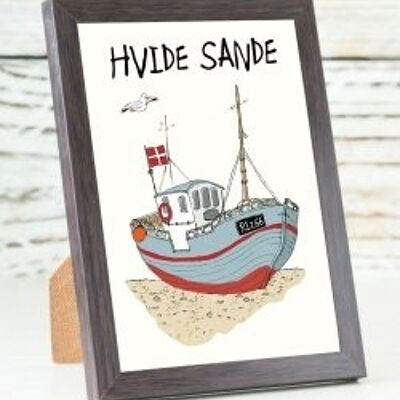 Cutter de pêche Hvide Sande DK A6 carte