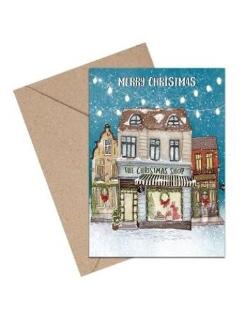 Carte A6 La Boutique de Noël