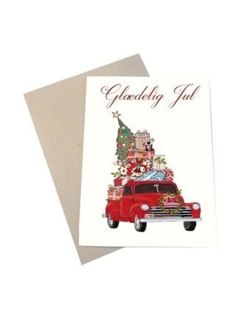 Merry Christmas Chevrolet DK A6 card