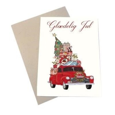 Tarjeta Feliz Navidad Chevrolet DK A6