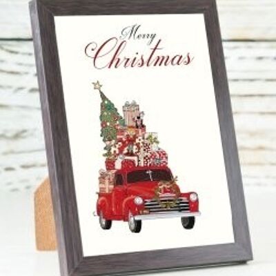 Christmas Chevrolet A6 card