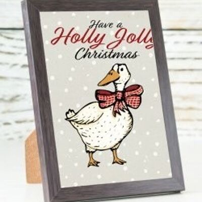 Christmas Goose A6 card