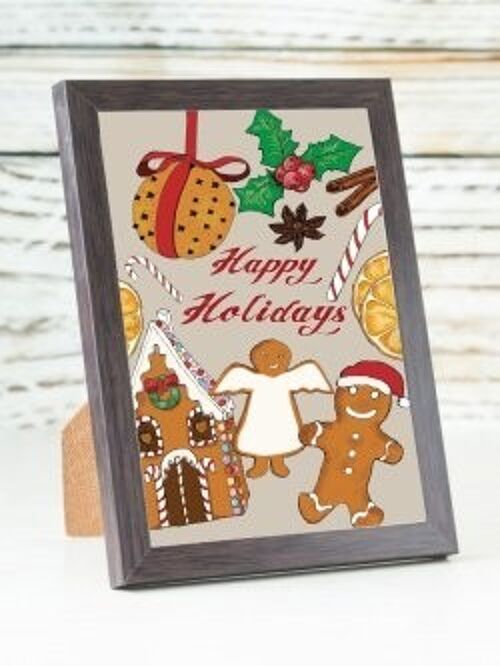 Christmas Gingerbread A6 card