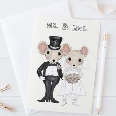 Mrs. & Mr. - mouse's A5 telegram