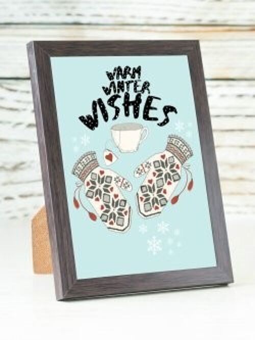 Warm Winter Wishes A6 card