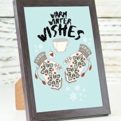 Warm Winter Wishes A6 card