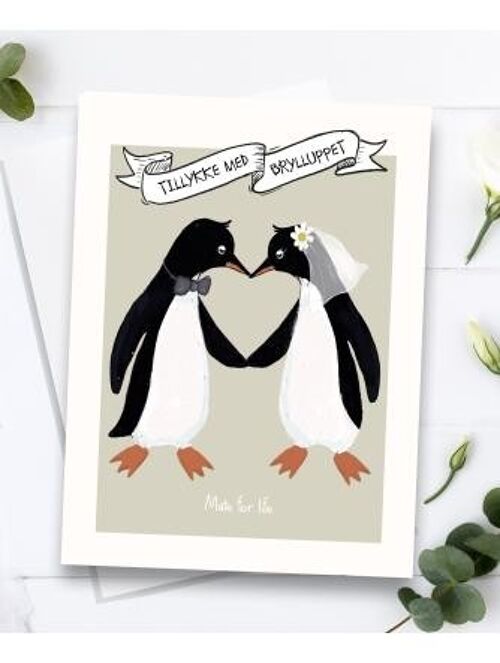 Mate for life - Penguins A5 telegram