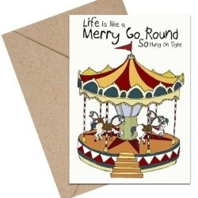 Merry go round A6 kort