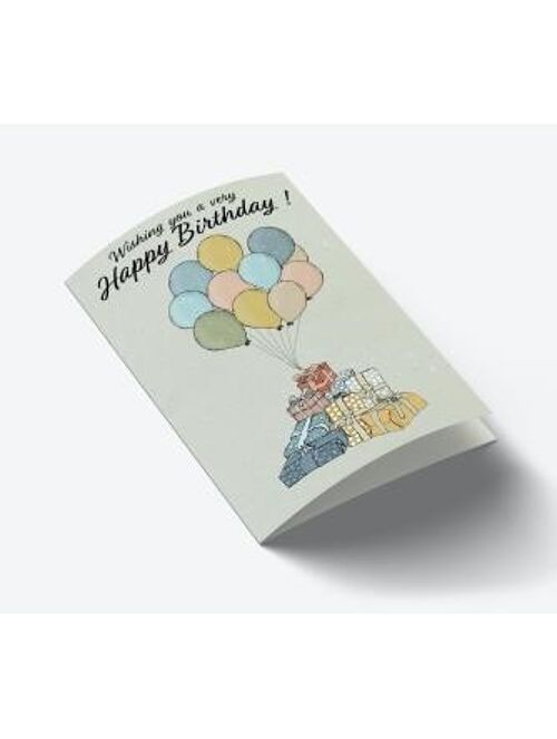 Wishing You a Very Happy Birthday A7 card