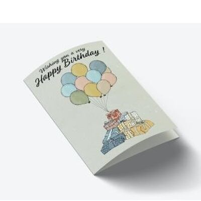 Wishing You a Very Happy Birthday A7 card