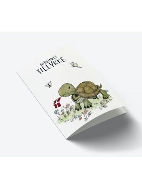 Delayed congratulations turtle A7 card