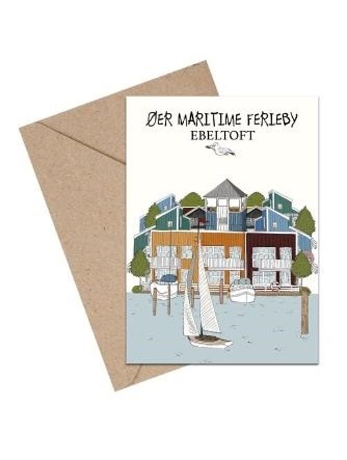 Øer Maritime Ebeltoft A6 card