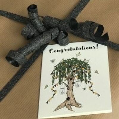 Congratulations Tree A7 card