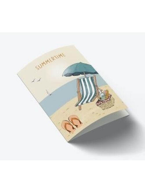 Summertime Beach A7 card