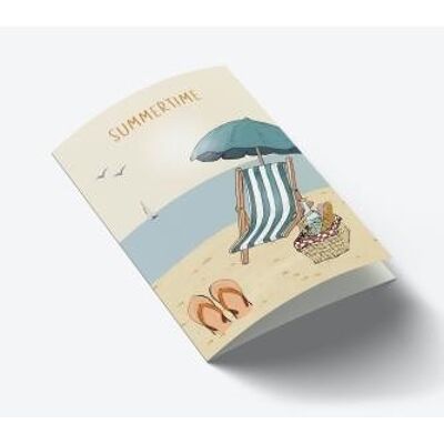 Tarjeta Summertime Beach A7