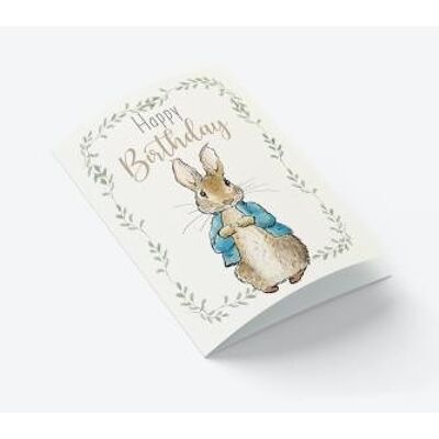 Peter Hase Happy Birthday A7-Karte